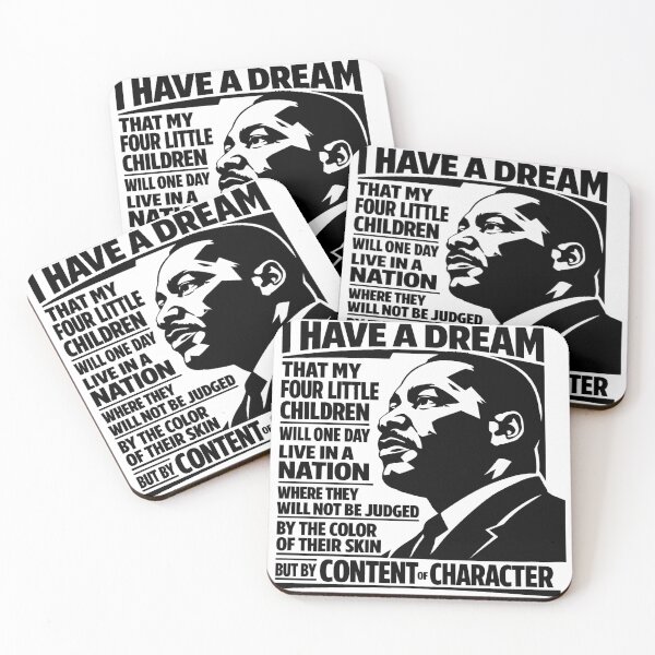 Item preview, MLK “I Have a Dream” Inspirational Quote Design – High-Contrast Black & White Vector Portrait designed and sold by EverMuse Studio.