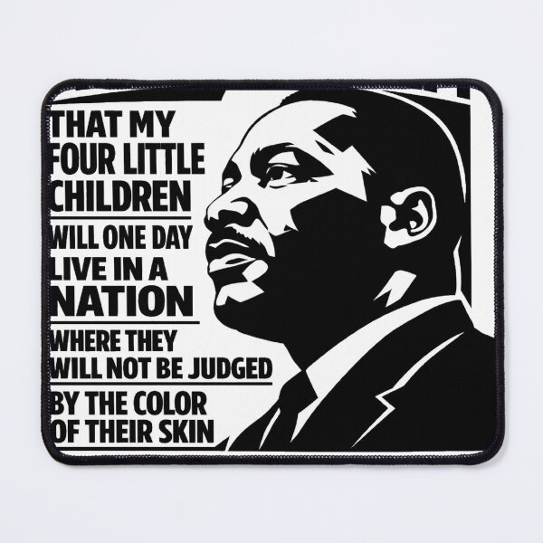 Item preview, MLK “I Have a Dream” Inspirational Quote Design – High-Contrast Black & White Vector Portrait designed and sold by EverMuse Studio.