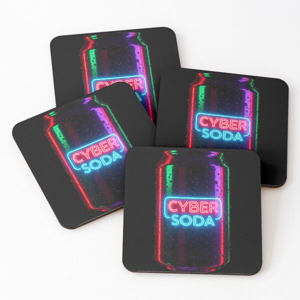 Item preview, Cyber Soda - Neon Retro Futurist Energy Drink designed and sold by powersunlight.
