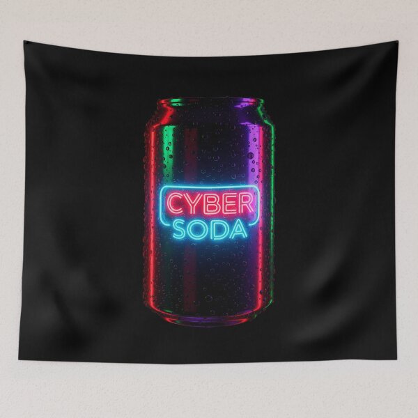 Item preview, Cyber Soda - Neon Retro Futurist Energy Drink designed and sold by powersunlight.