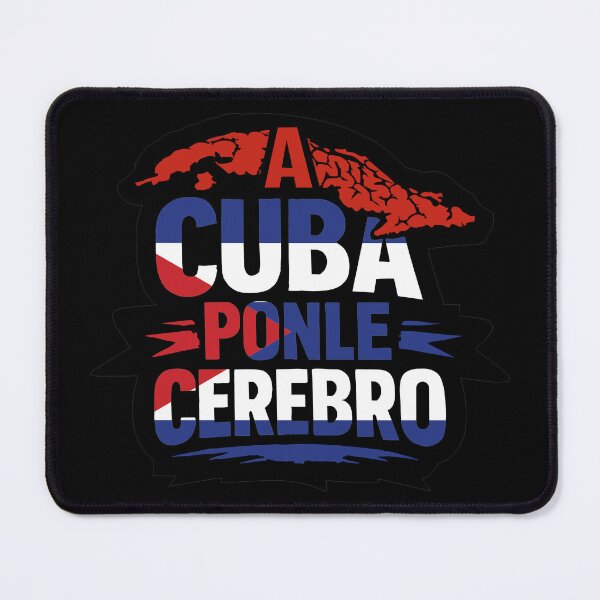 Item preview, Put Your Brains Into Cuba – Protest design on black background designed and sold by YanitaTF.