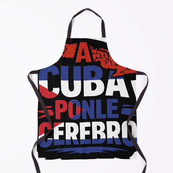 Item preview, Put Your Brains Into Cuba – Protest design on black background designed and sold by YanitaTF.