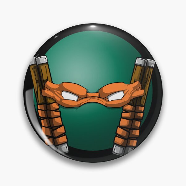 Item preview, Orange Mask Buttons & Stickers designed and sold by GraveIllust8ons.