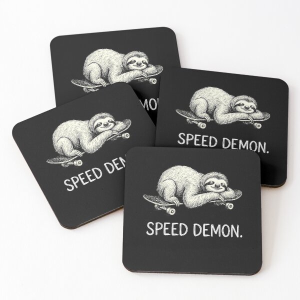 Item preview, Speed Demon Sloth Skateboard Funny Skater designed and sold by k3rstman1.