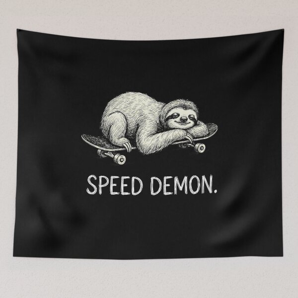 Item preview, Speed Demon Sloth Skateboard Funny Skater designed and sold by k3rstman1.