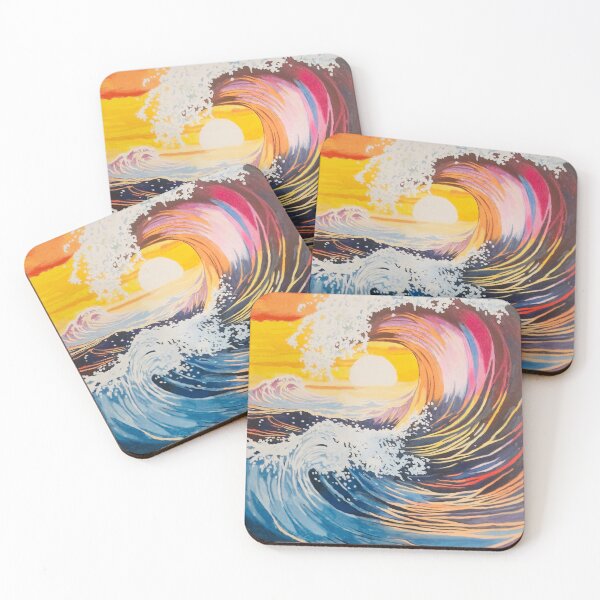 Item preview, Waves at Sunset Painting  designed and sold by Zion Lion .
