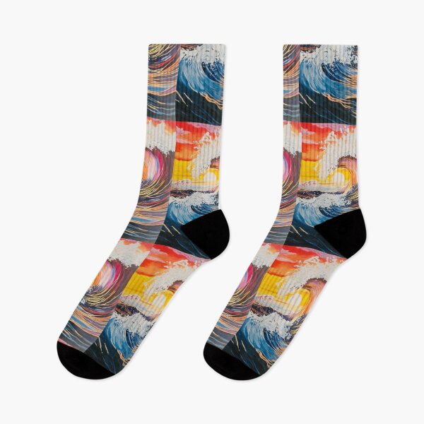 Item preview, Waves at Sunset Painting  designed and sold by Zion Lion .