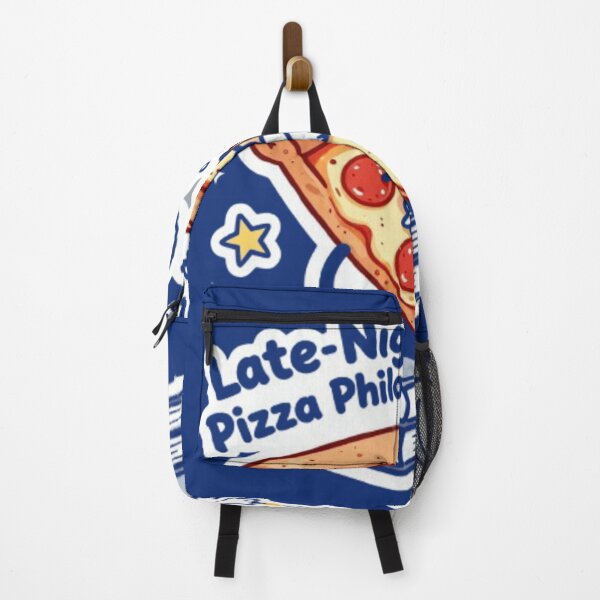 Item preview, Late-Night Pizza Philosopher – Funny Food Doodle Sticker designed and sold by HustleHue.