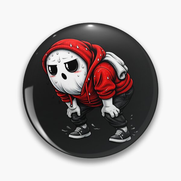 Item preview, Workout Burnout Ghost – Cute Fitness Grind Gym Motivation Cartoon designed and sold by ColorSplash123.