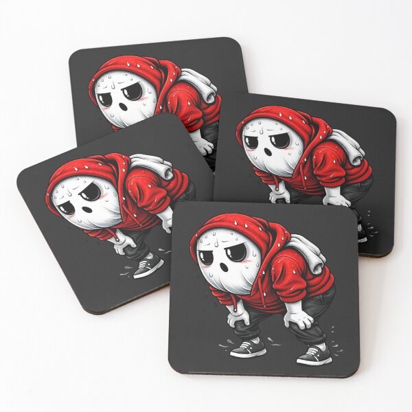 Item preview, Workout Burnout Ghost – Cute Fitness Grind Gym Motivation Cartoon designed and sold by ColorSplash123.