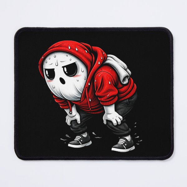 Item preview, Workout Burnout Ghost – Cute Fitness Grind Gym Motivation Cartoon designed and sold by ColorSplash123.