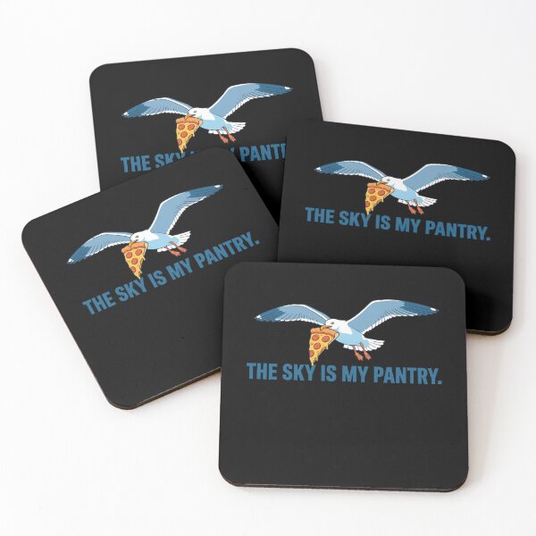 Item preview, Funny Seagull Pizza Sky Pantry Bird Humor designed and sold by k3rstman1.