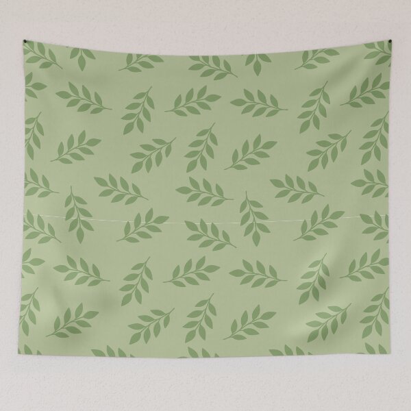 Item preview, Scattered Botanical Leaves - Pale Green designed and sold by trieschman.