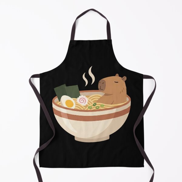 Item preview, Cute Capybara Relaxing Ramen Noodle Bath designed and sold by k3rstman1.