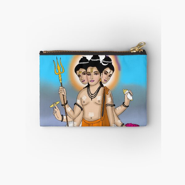 Item preview, Lord Dattatreya Devotional Design – Mystical Hindu Art designed and sold by Harshit_Digital_Arts.