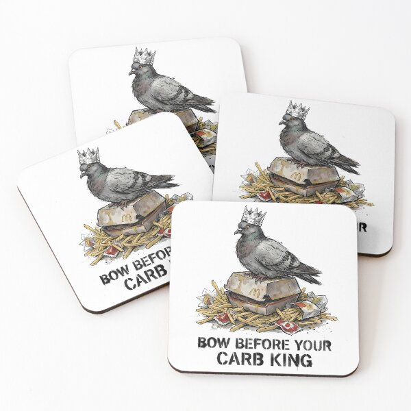 Item preview, Pigeon Carb King Fast Food Humor designed and sold by k3rstman1.
