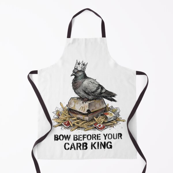 Item preview, Pigeon Carb King Fast Food Humor designed and sold by k3rstman1.