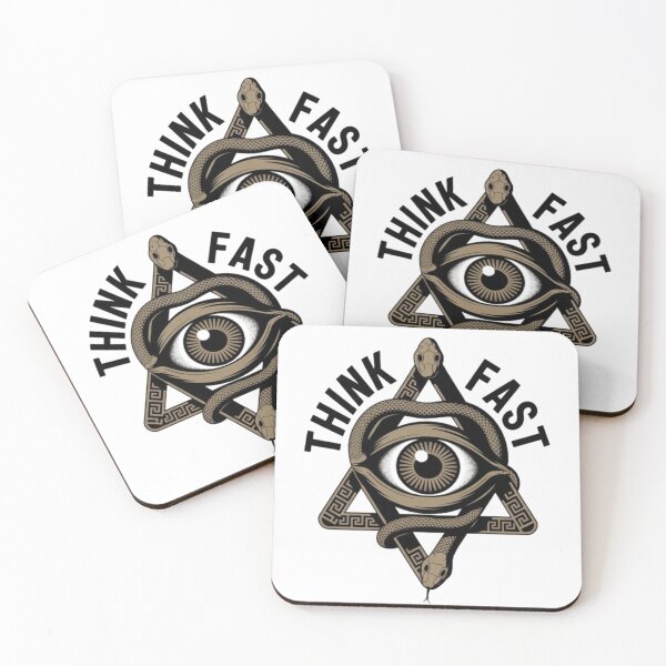 Item preview, Think Fast – All-Seeing Eye Snake Occult Graphic designed and sold by NewUSShop.
