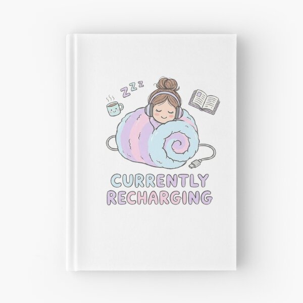 Item preview, Currently Recharging Cozy Kawaii Girl designed and sold by Molcajetee.