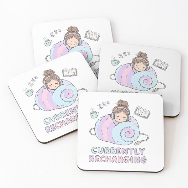 Item preview, Currently Recharging Cozy Kawaii Girl designed and sold by Molcajetee.