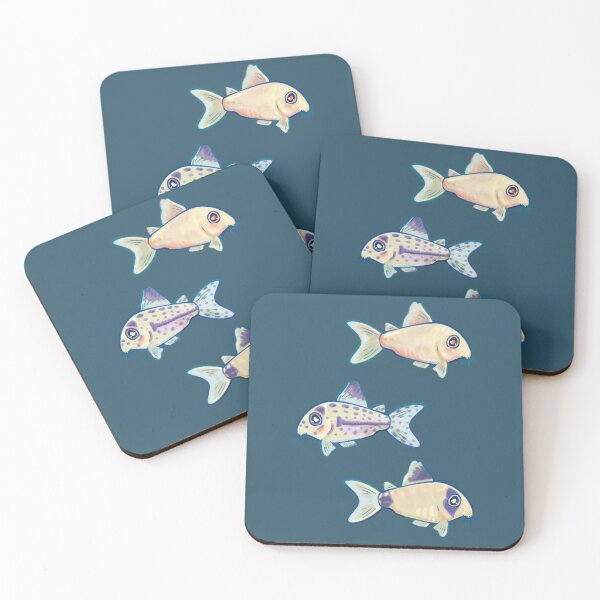 Item preview, Cory Cat Trio - Corydoras Catfish - Albino, Julii, and Panda Cory’s  designed and sold by Faerin.paints.