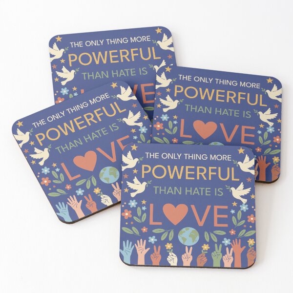 Item preview, The Only Thing More Powerful Than Hate Is Love designed and sold by Chughtai's Art.