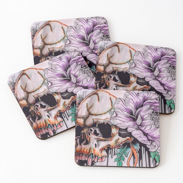 Item preview, Dripping Skull: Memento Mori designed and sold by Wild Rose Colors.
