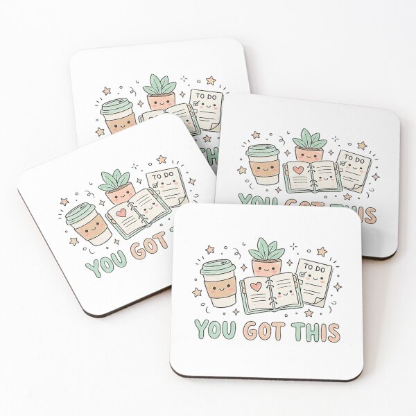 Item preview, You Got This - Kawaii Productivity Planner Doodles designed and sold by Molcajetee.