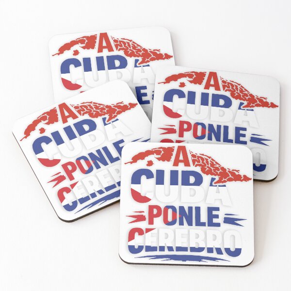 Item preview, Use Your Brains in Cuba – Graphic design with colors of the Cuban flag designed and sold by YanitaTF.