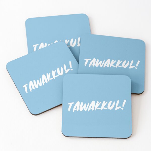 Item preview, Tawakkul Trust In Allah Aesthetic Blue Handwriting Islamic Quote designed and sold by Miniature Store.