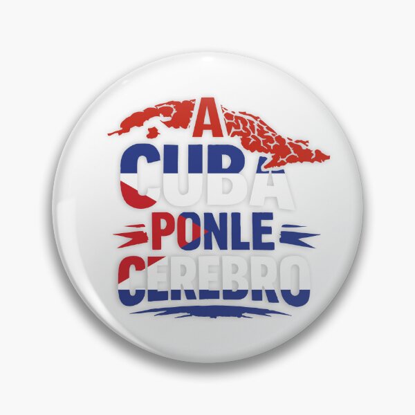 Item preview, Use Your Brains in Cuba – Graphic design with colors of the Cuban flag designed and sold by YanitaTF.
