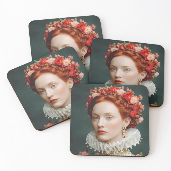 Item preview,  Scottish Renaissance Queen Inspired Fashion Portrait – 16th Century Royal Elegance designed and sold by Mindrender.