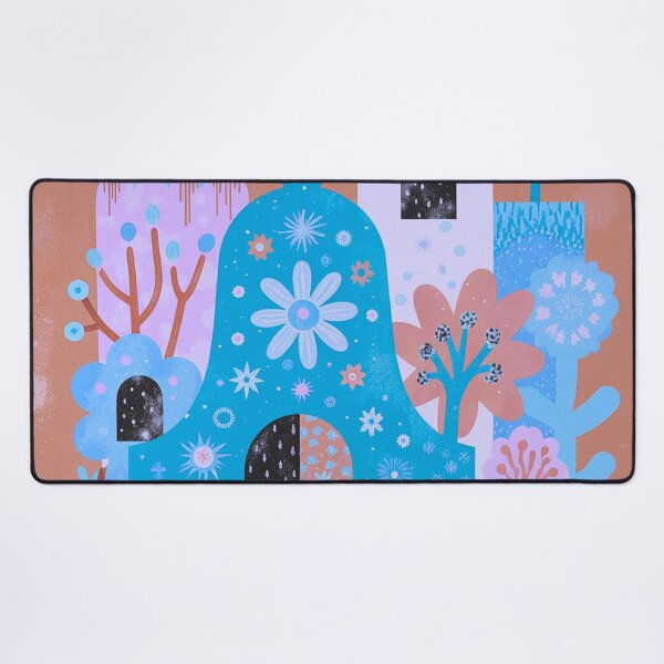 Item preview, Whimsical Floral Cityscape Art designed and sold by joycrysstudio.