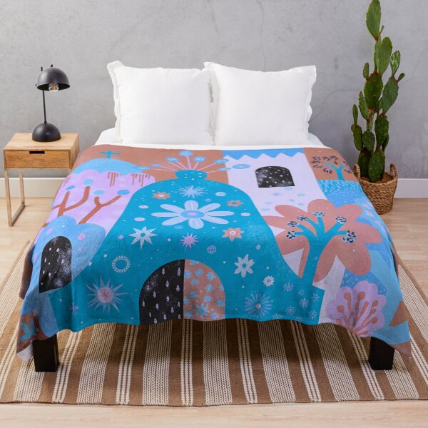 Item preview, Whimsical Floral Cityscape Art designed and sold by joycrysstudio.