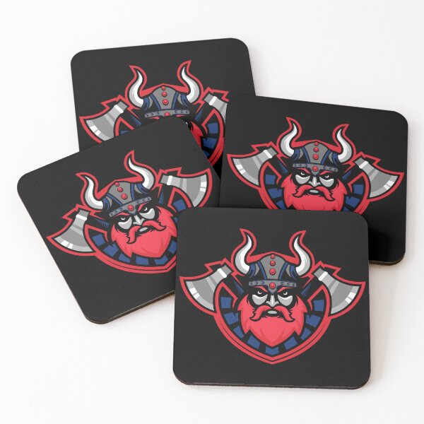 Item preview, Fierce Norwegian Viking Warrior Mascot with Horned Helmet and Red Beard designed and sold by Oblique21.