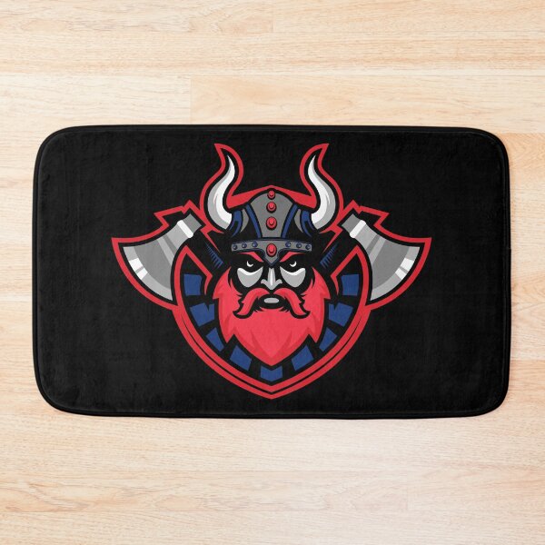 Item preview, Fierce Norwegian Viking Warrior Mascot with Horned Helmet and Red Beard designed and sold by Oblique21.