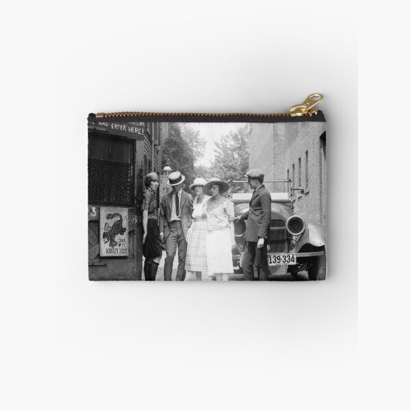 Item preview, Prohibition, Young People at Speakeasy, Black and White Vintage Art designed and sold by vintagevivian.