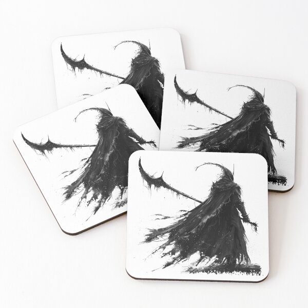 Item preview, Shadow Reaper Silhouette – Dark Gothic Wraith Tattoo Style Art designed and sold by inkoutninja.