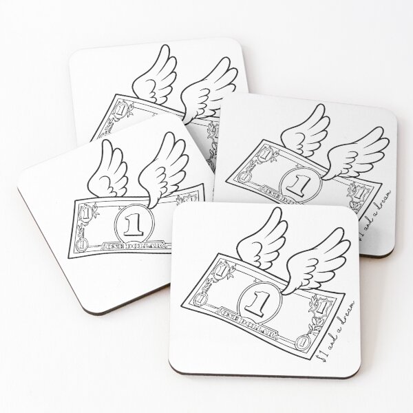 Item preview, Flying One Dollar Bill with Wings - $1 and a Dream designed and sold by Hermits-Loft.