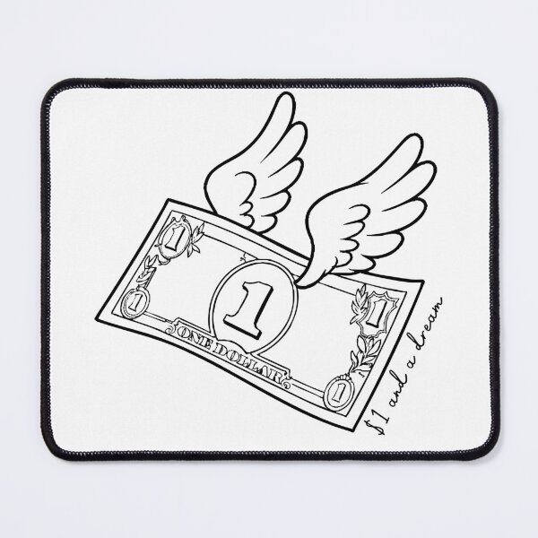 Item preview, Flying One Dollar Bill with Wings - $1 and a Dream designed and sold by Hermits-Loft.