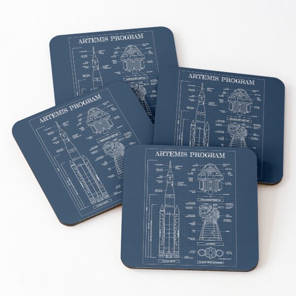Item preview, Space Launch System (SLS) (Navy Blueprint Vertical) designed and sold by BGALAXY.