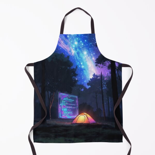 Item preview, Starry Night Wilderness Code - Solo Camping & Sci-Fi Programmer Art designed and sold by LuxeBuzz.