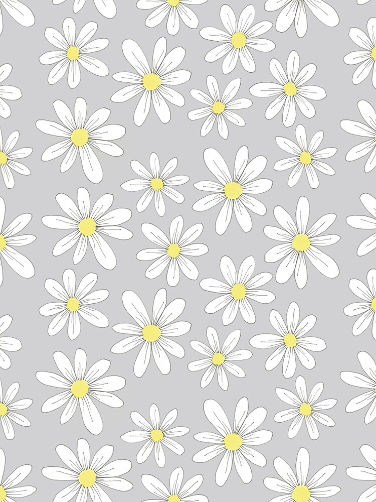 simple daisies on gray by swoldham