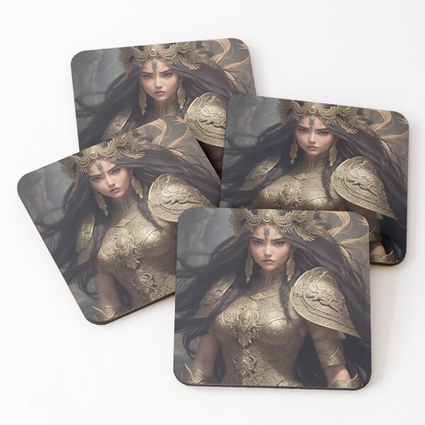 Item preview, Ancient Warrior Beauty Fantasy Female Warrior Illustration designed and sold by PrithviApparels.