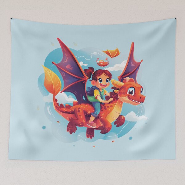 Item preview, Dragon Riding designed and sold by bubblyrainbow.