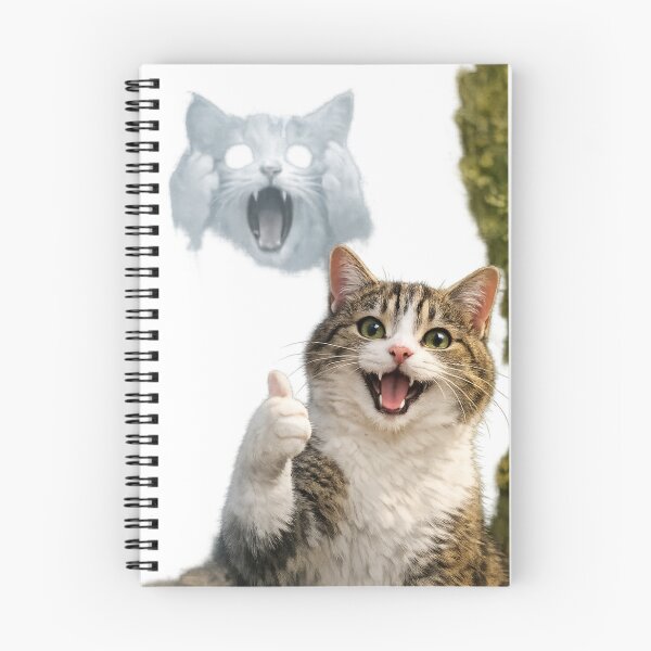 Item preview, Saying Yes Regretting Later Funny Cat Sticker – Social Meme designed and sold by VibeVauilt.