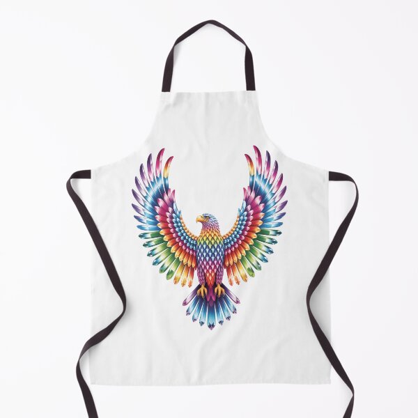 Item preview, Rainbow Crystal Eagle – Colorful Diamond Bird Art Illustration designed and sold by RBToper.