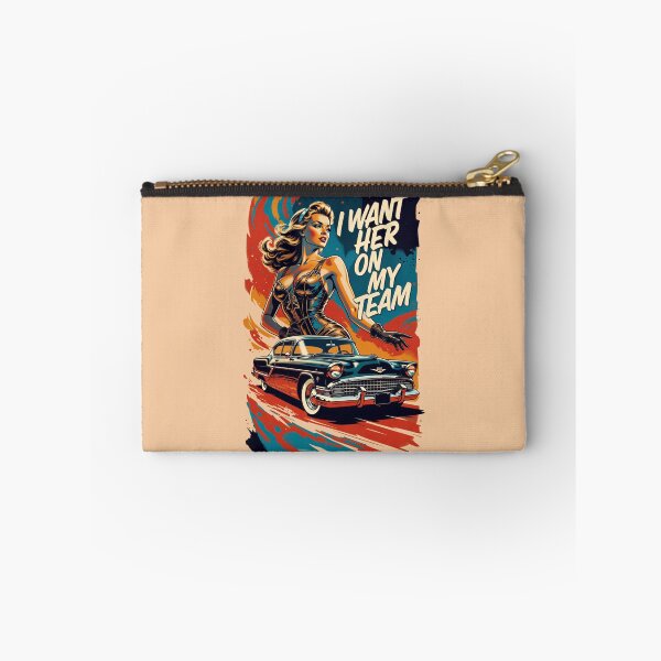 Item preview, Pin-Up Girl and Classic Car: I want her on my team. designed and sold by JonelleTshirts.