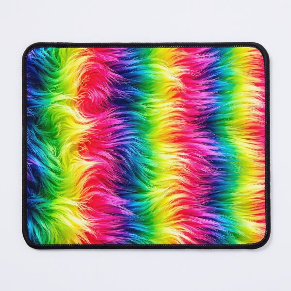Item preview, Rainbow Fur Waves – Vibrant Psychedelic Fluffy Texture designed and sold by Kaleidoscope Print.