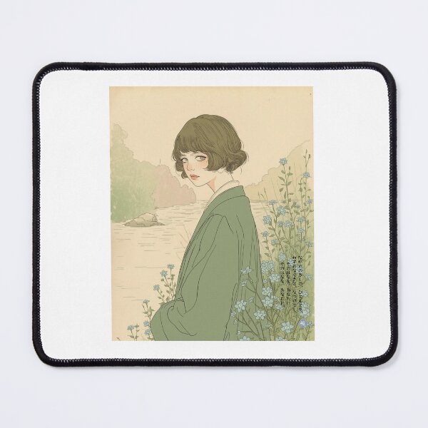 Item preview, FORGET-ME-NOT - Wasurenagusa Bijinga Japanese Kanji Art designed and sold by KanjiShokunin.
